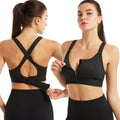 ActiveFit - High Support Women's Sports Bra with Front Zip & Crisscross Back 0