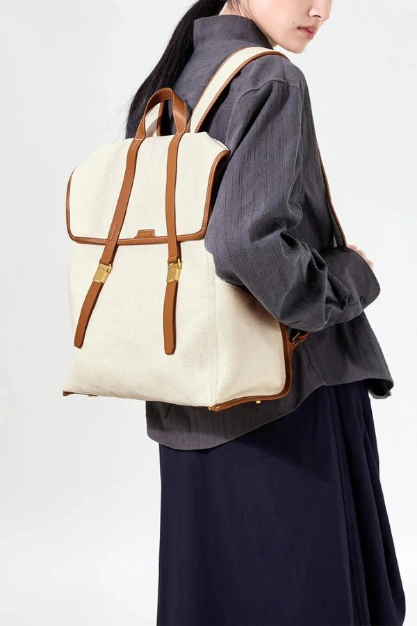 Aki - Large Travel Backpack with 16 Laptop Compartment & Leather Accents 1
