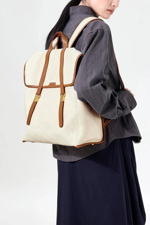 Aki - Large Travel Backpack with 16 Laptop Compartment & Leather Accents 1