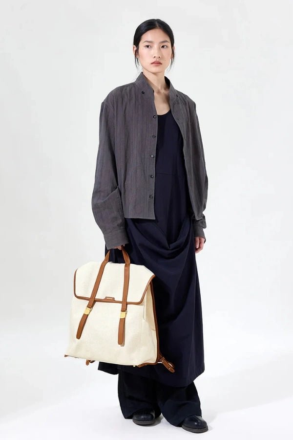 Aki - Large Travel Backpack with 16 Laptop Compartment & Leather Accents 2