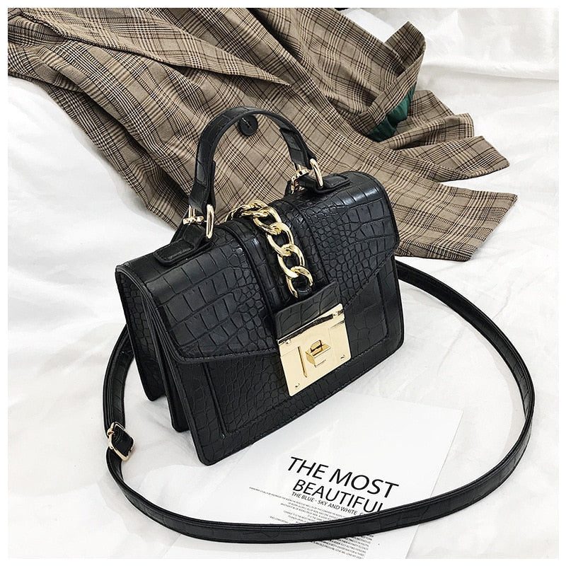 Audrey - Elegant Vegan Leather Handbag with Gold Accents for Women 0