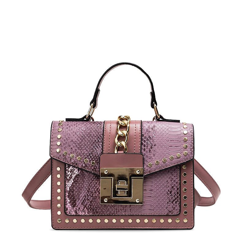 Audrey - Elegant Vegan Leather Handbag with Gold Accents for Women 6