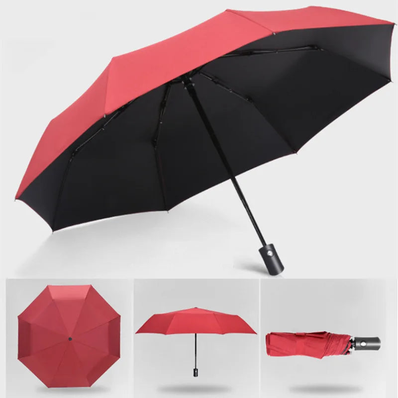 Automatic Folding Umbrella with Fibreglass Ribs and UV Protection 1