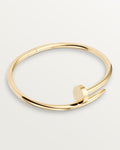 Bold Gold Screw Bracelet - Edgy Stainless Steel Accessory 0