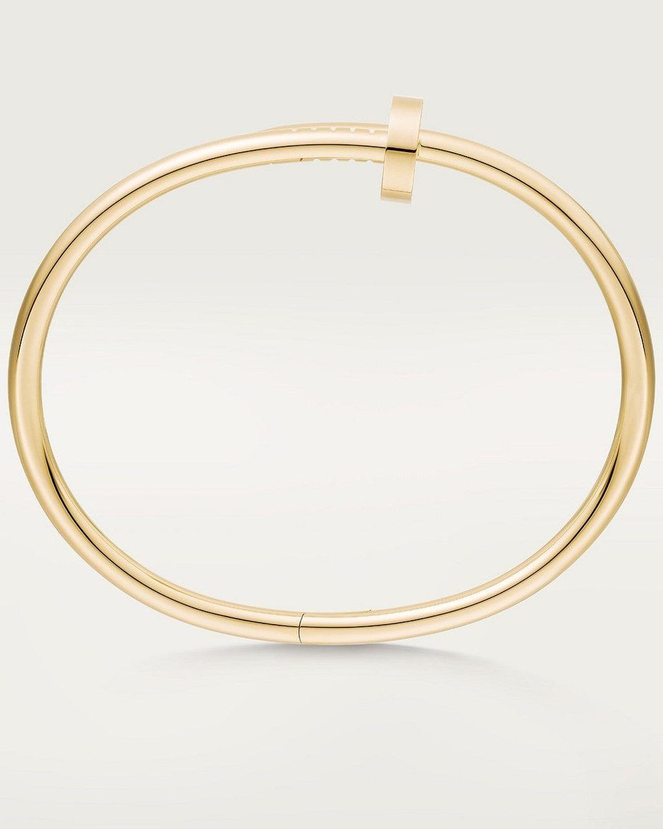 Bold Gold Screw Bracelet - Edgy Stainless Steel Accessory 6