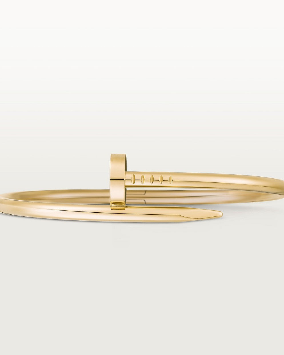 Bold Gold Screw Bracelet - Edgy Stainless Steel Accessory 7