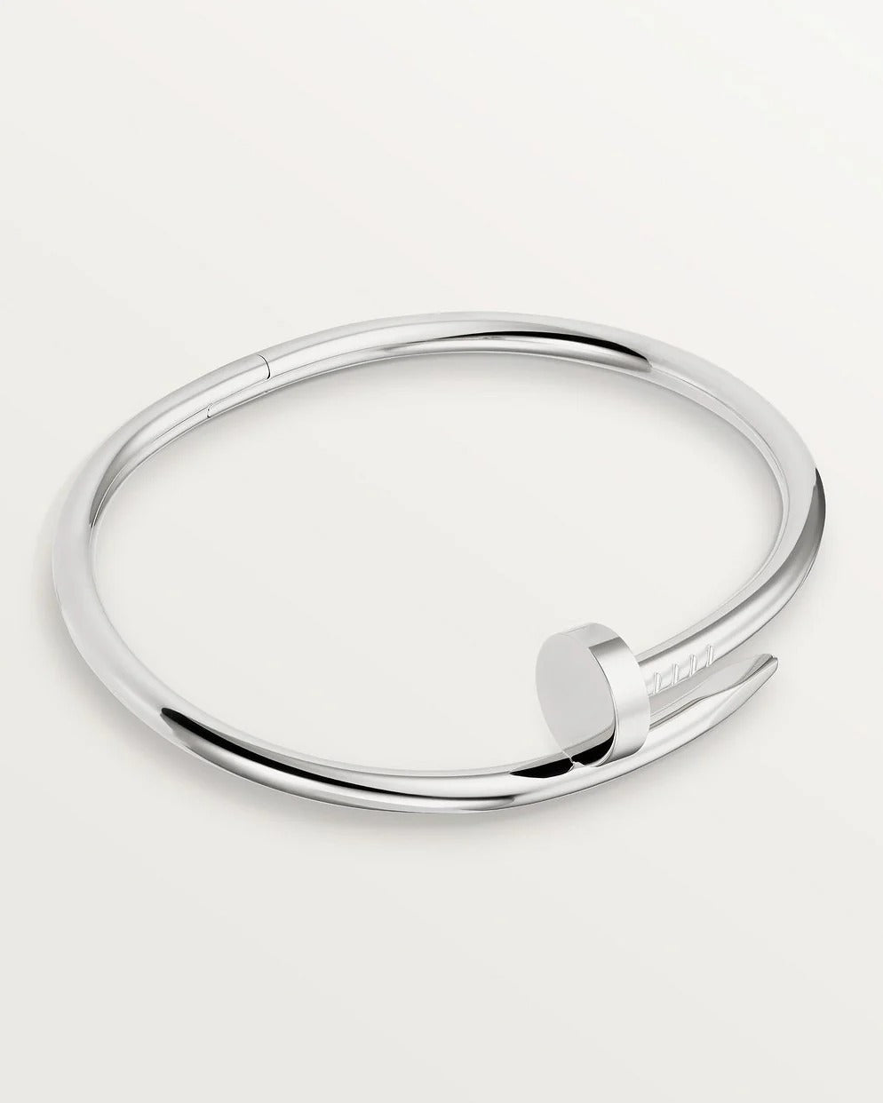 Bold Silver Screw Bracelet - Industrial Design Men's Bracelet in Stainless Steel 0
