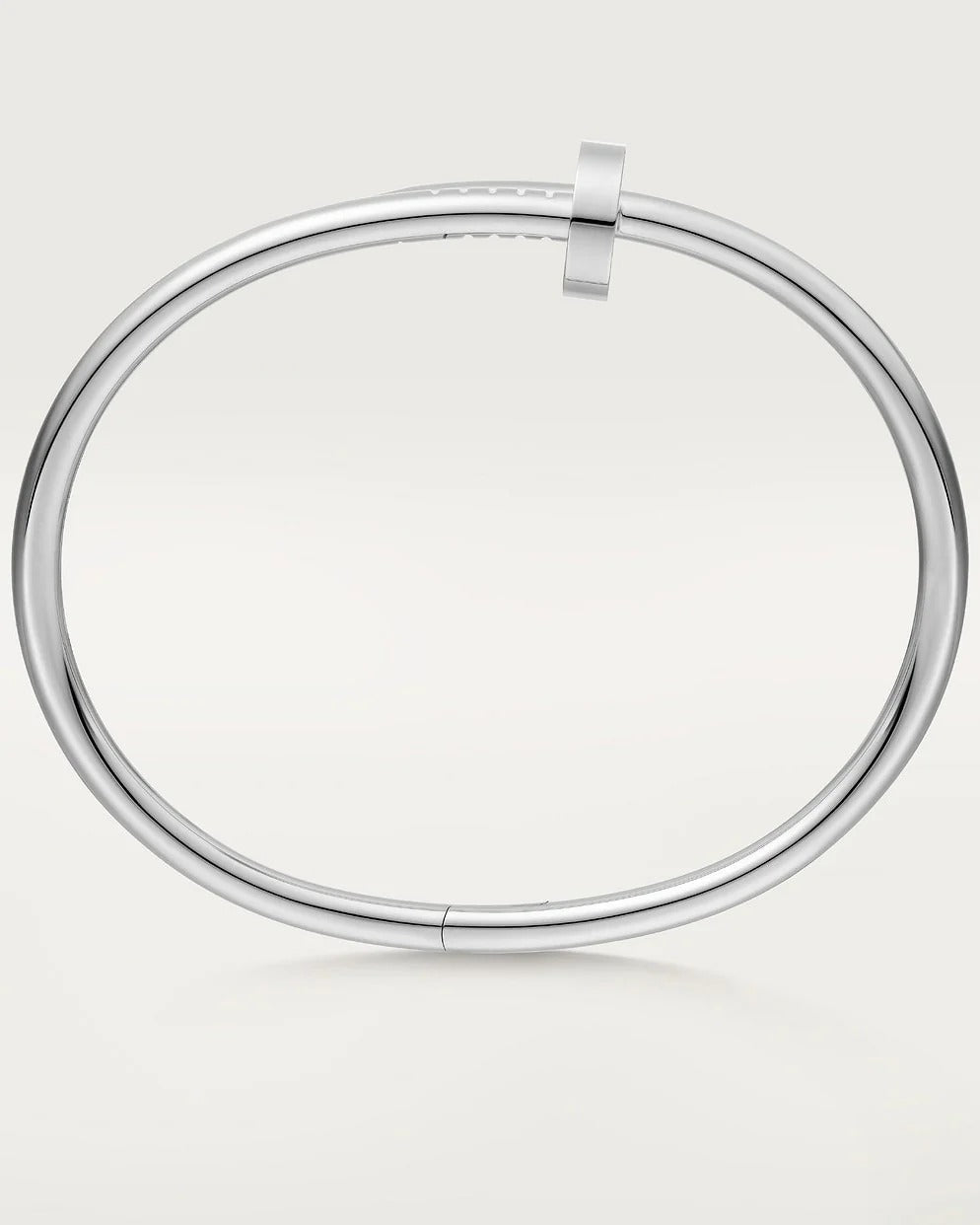 Bold Silver Screw Bracelet - Industrial Design Men's Bracelet in Stainless Steel 3