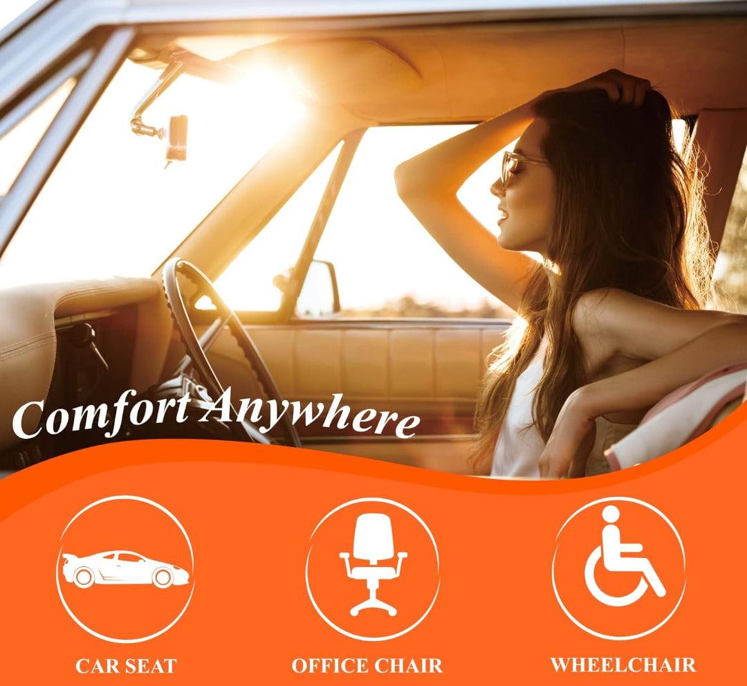 Car Seat Cushion in Memory Foam with Ergonomic Design for Lumbar Support 2