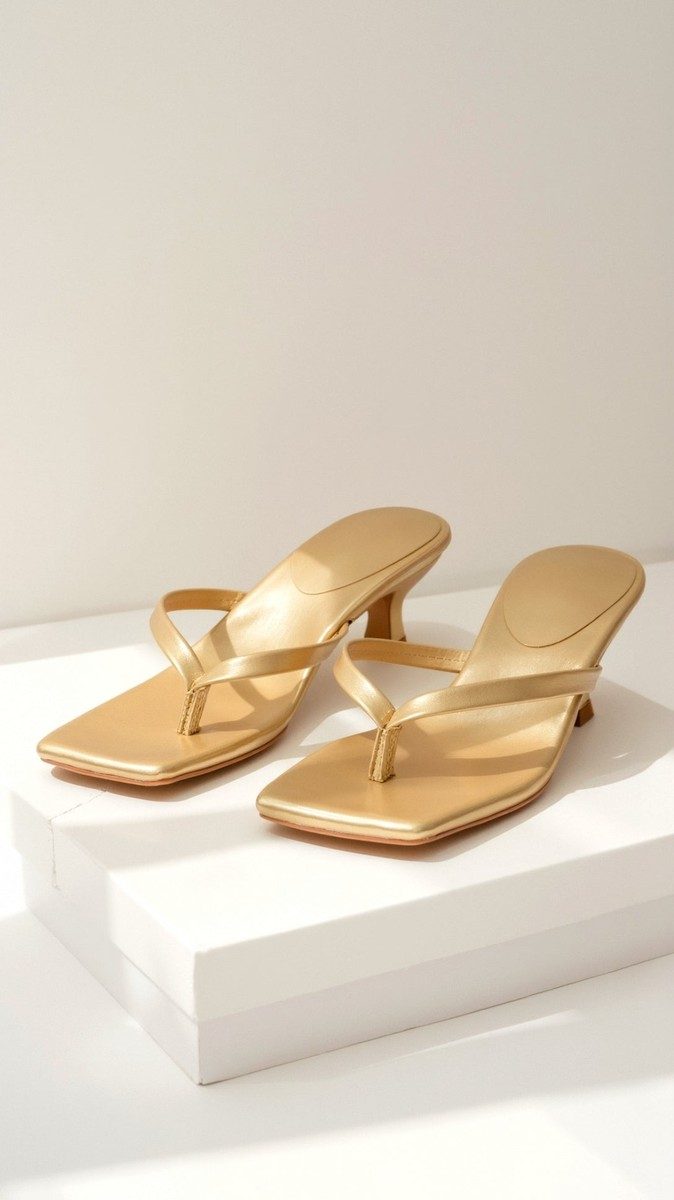 Chic Thong Kitten Heeled Sandals for Women - Stylish & Comfortable Design 5