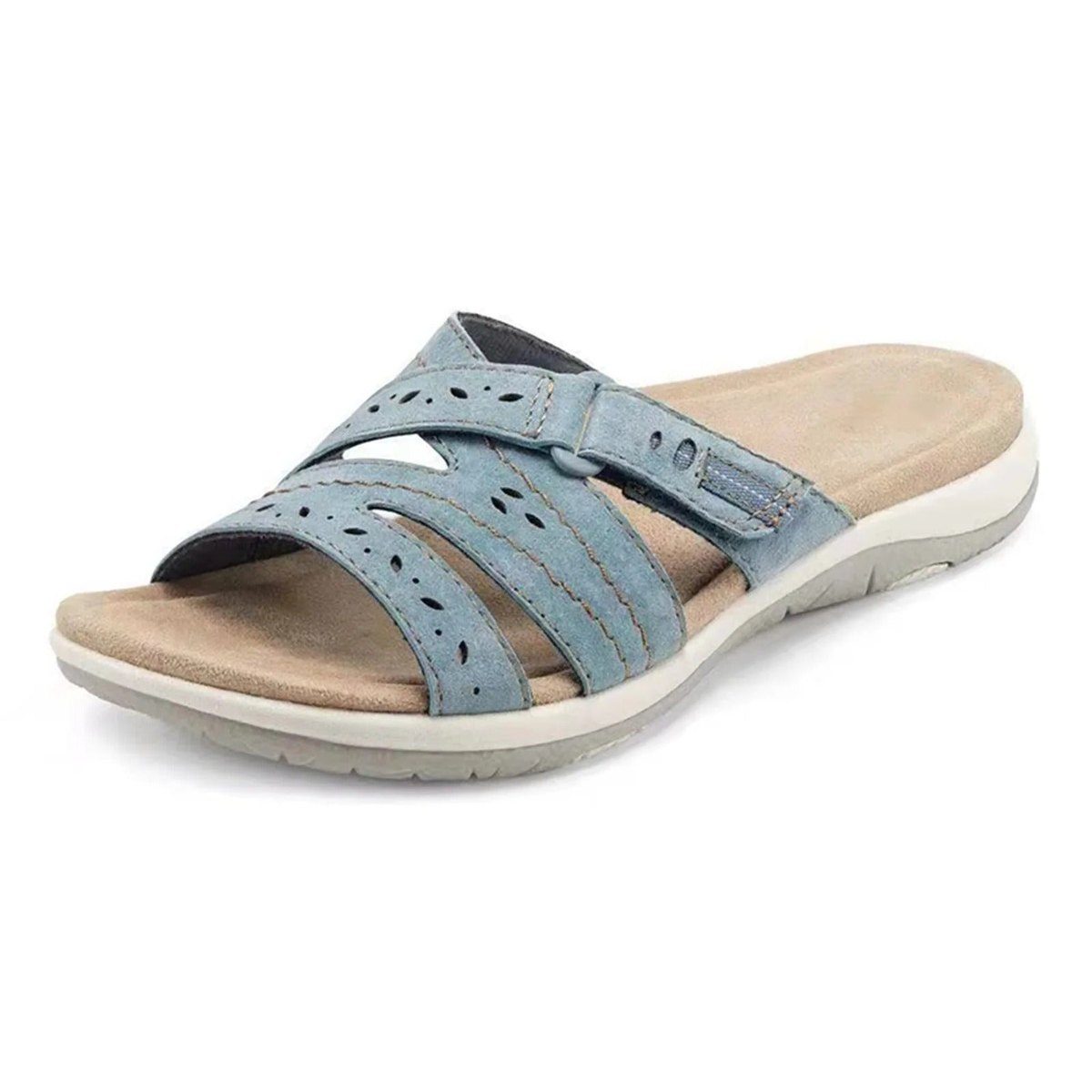 ComfortFit - Women's Adjustable Summer Sandals with Cushioned Footbed 0