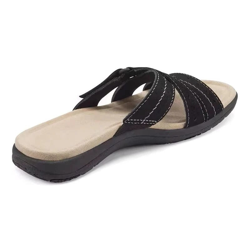 ComfortFit - Women's Adjustable Summer Sandals with Cushioned Footbed 1