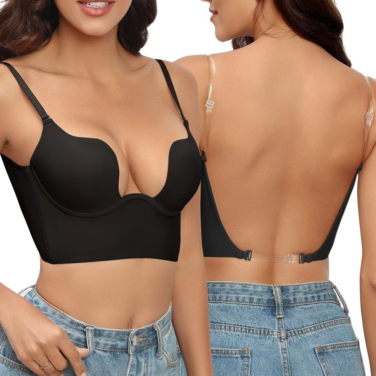 Comfortable Backless Bra for Women with Adjustable Straps & Breathable Fabric 2