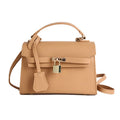 Deborah Vegan Leather Handbag with Soft Lining and Gold Accents 0
