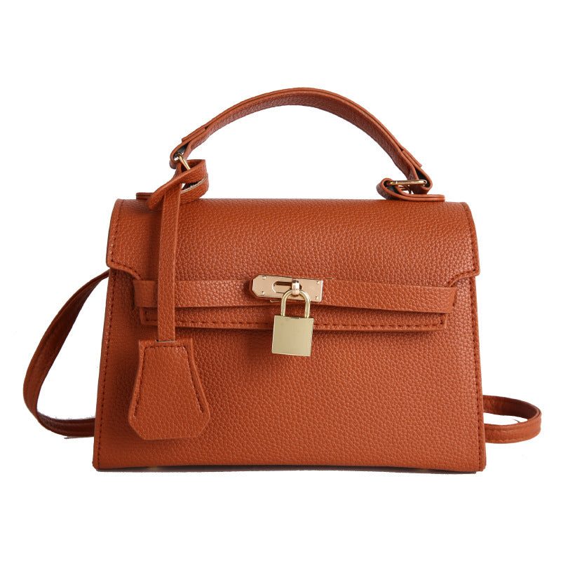 Deborah Vegan Leather Handbag with Soft Lining and Gold Accents 1