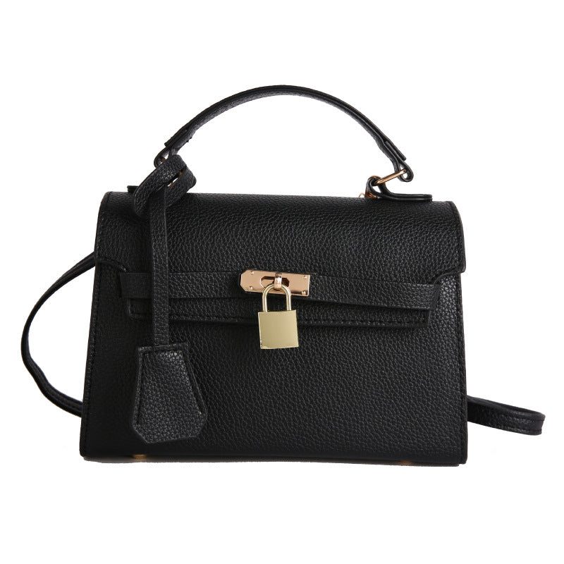 Deborah Vegan Leather Handbag with Soft Lining and Gold Accents 2