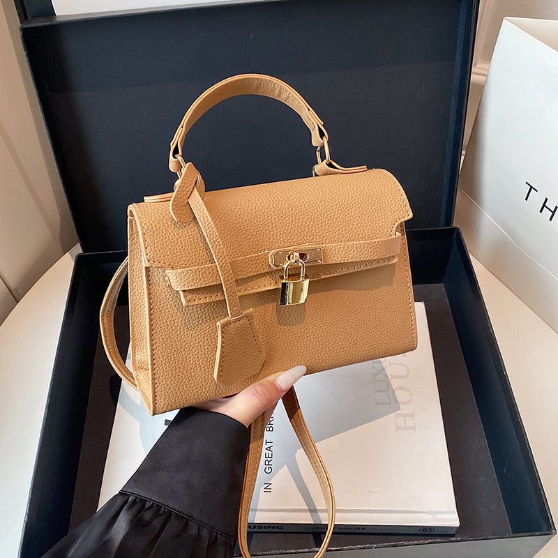Deborah Vegan Leather Handbag with Soft Lining and Gold Accents 5