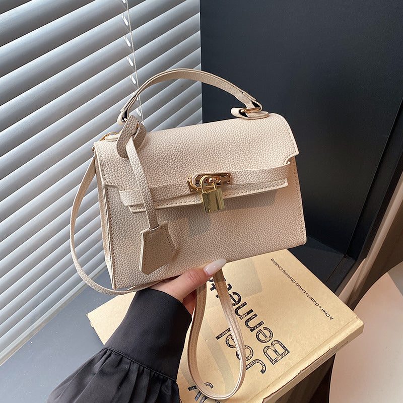 Deborah Vegan Leather Handbag with Soft Lining and Gold Accents 6