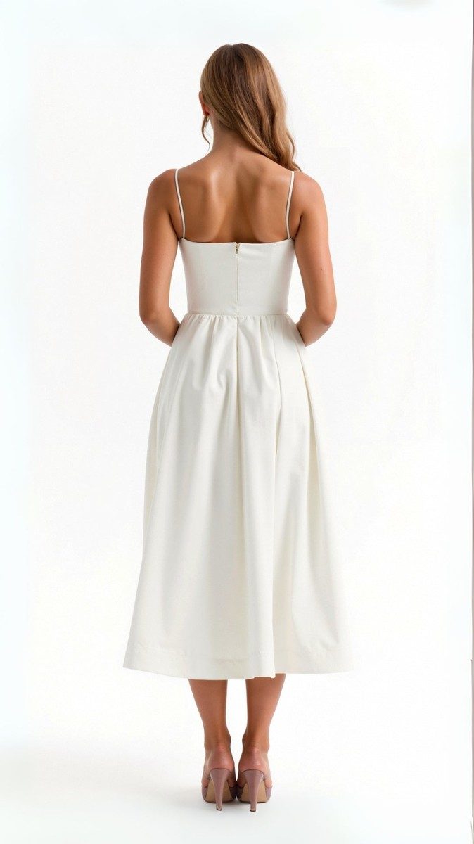 Elegant Corset Midi Dress for Women - Flattering Summer & Cocktail Style 1