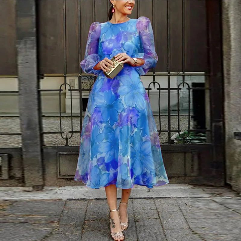 Elegant Floral Midi Dress For Women - Timeless Summer Dresses for Any Occasion 1