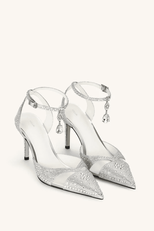 Elegant High Heels for Women - Comfortable Shimmering Sandpaper Upper 0