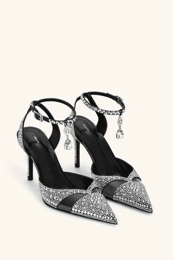 Elegant High Heels for Women - Comfortable Shimmering Sandpaper Upper 10