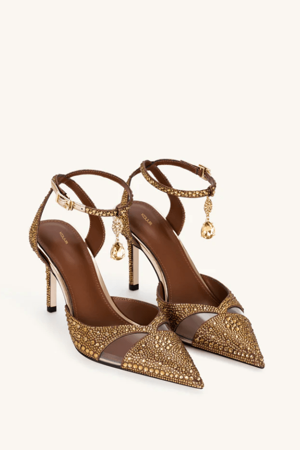 Elegant High Heels for Women - Comfortable Shimmering Sandpaper Upper 4