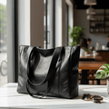 Elegant Leather Shoulder Bag for Women - Retro Design with Smooth Finish 0