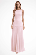 Elegant Pleated Sleeveless Maxi Dress for Women - Formal Summer Dresses 0