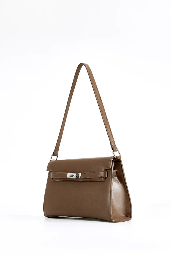 Elegant Soft-Buckle Tote Bag - Chic 100% Polyurethane Design for Everyday Use 5