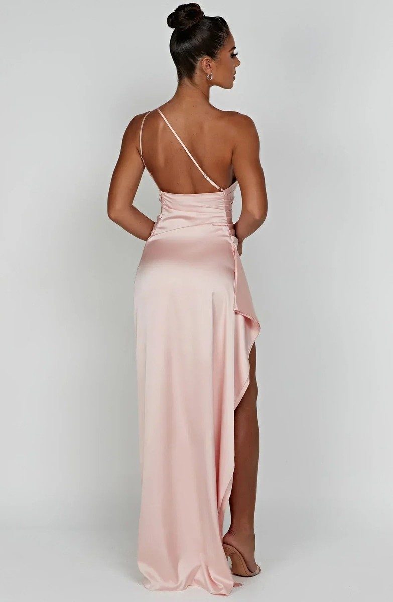 Elegant Women's Asymmetric Maxi Dress with High Split for Cocktail & Formal Events 6