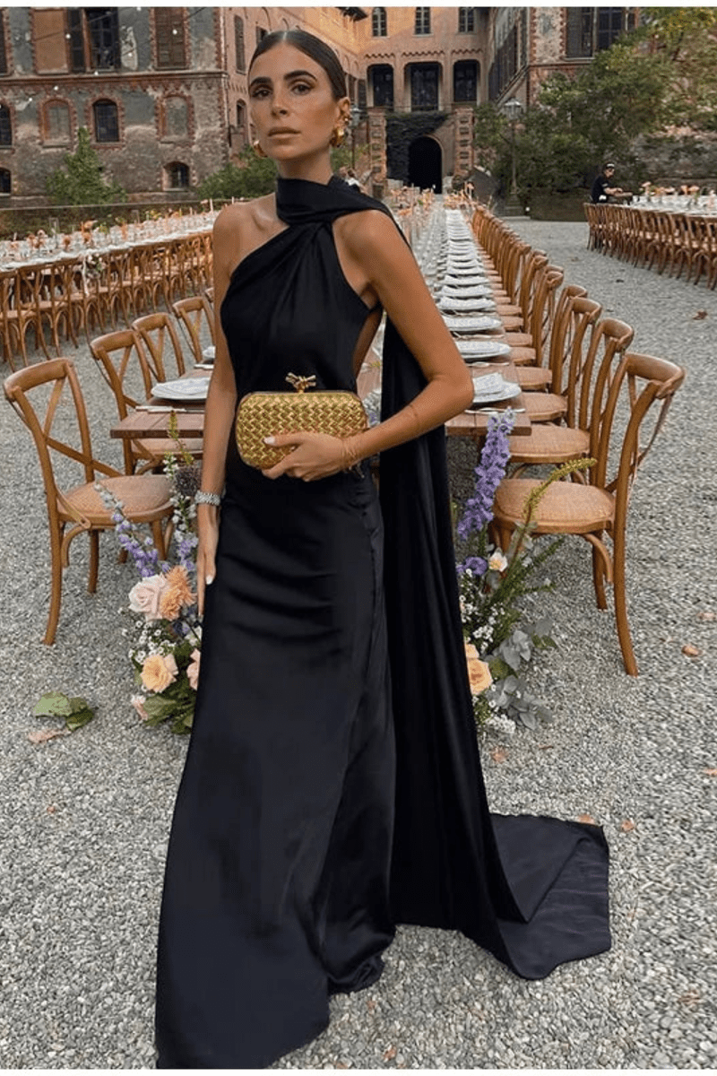 Elegant Women's Halter Neck Sleeveless Maxi Dress for Summer Events 1