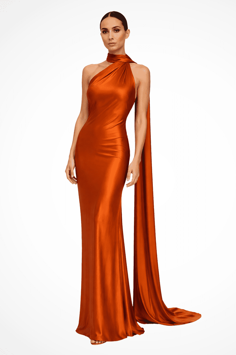 Elegant Women's Halter Neck Sleeveless Maxi Dress for Summer Events 4