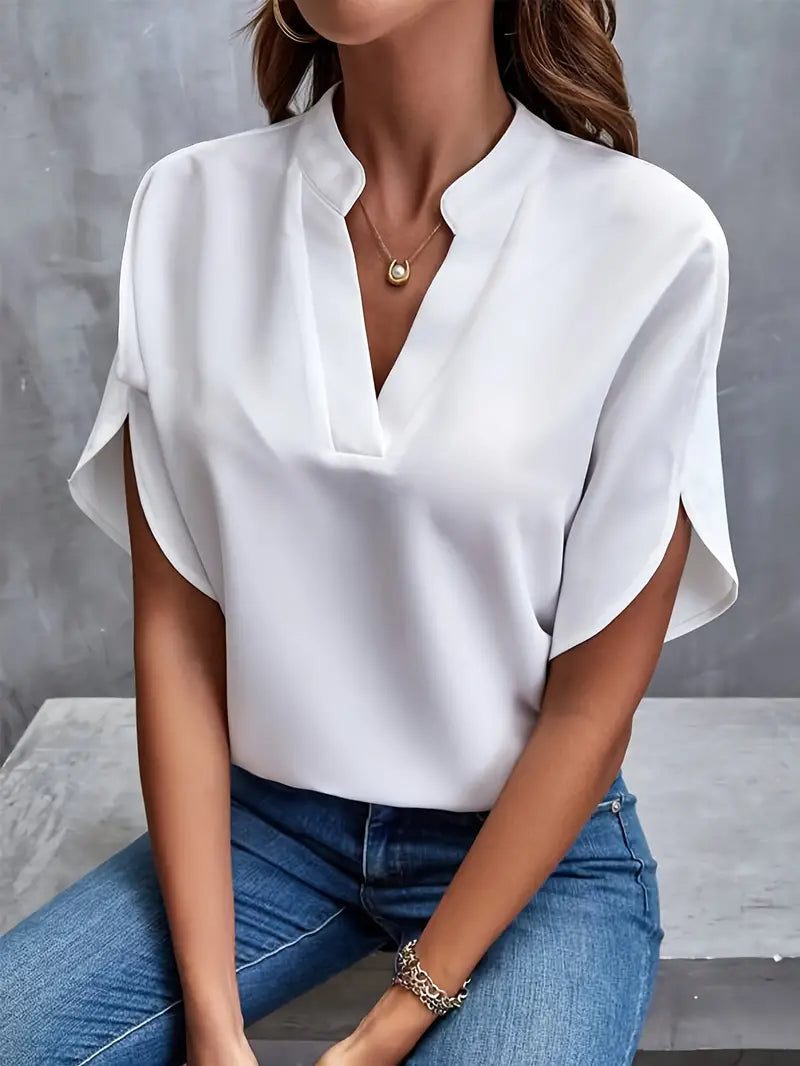 Elegant Women's Long Sleeve Blouse - Lightweight Summer Top for Spring Style 0