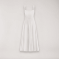 Elegant Women's Midi Dress - Flattering Cinched Waist & Flowing Skirt for Summer Events 0
