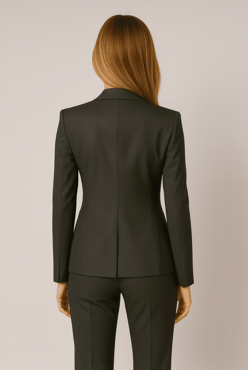 Elegant Women's Three-Piece Slim Fit Suit - Tailored Blazer, Vest & Trousers 3