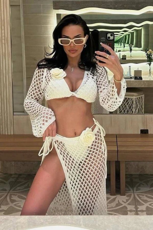 Floral Triangle Bikini Set for Women - Adjustable Fit Swimwear 77