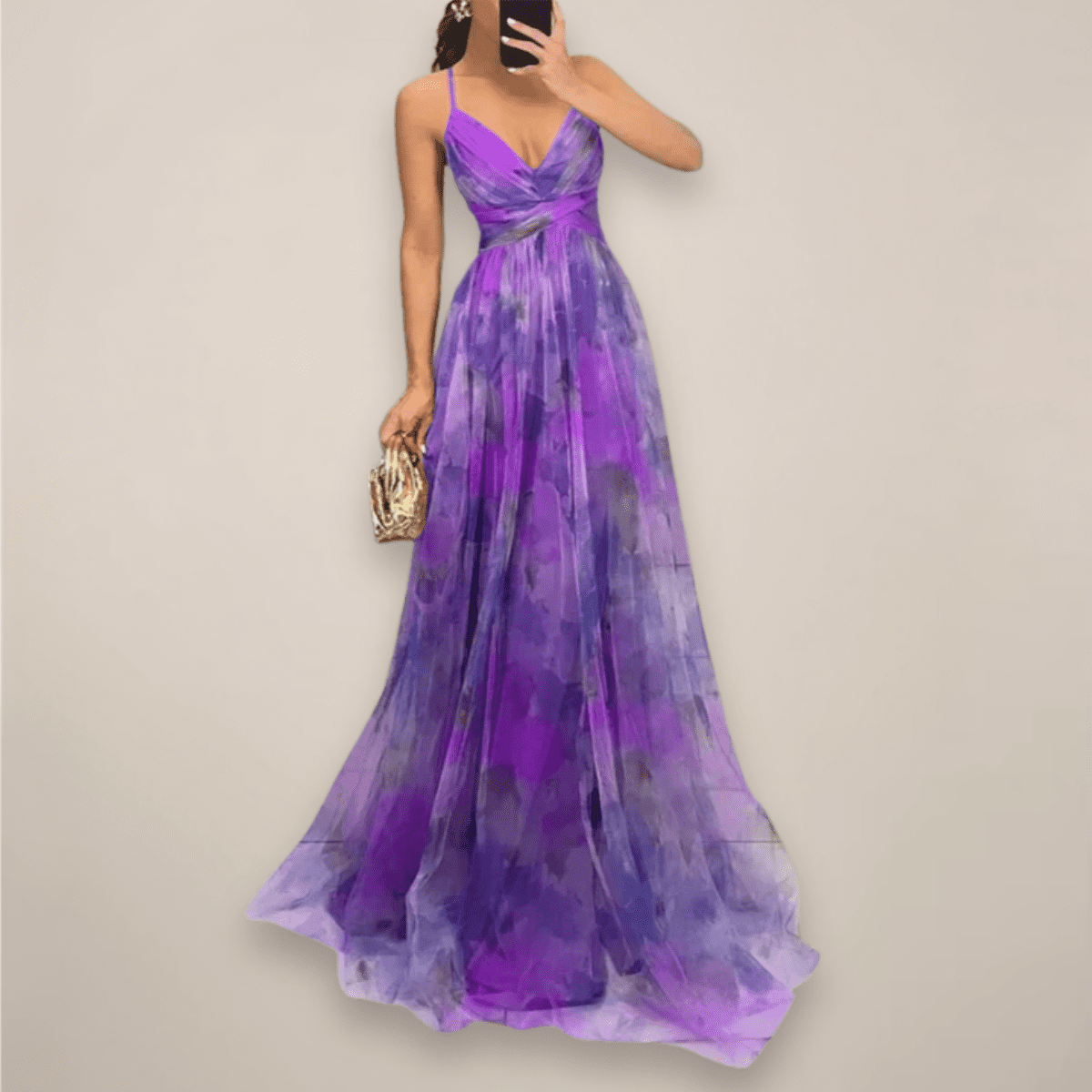 Floral Maxi Dress for Women - Lightweight Summer Dress with Adjustable Back Tie 6