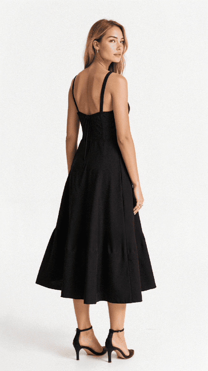 Floral Midi Dress for Women with Corset Back & Side Slit - Summer Elegance 5