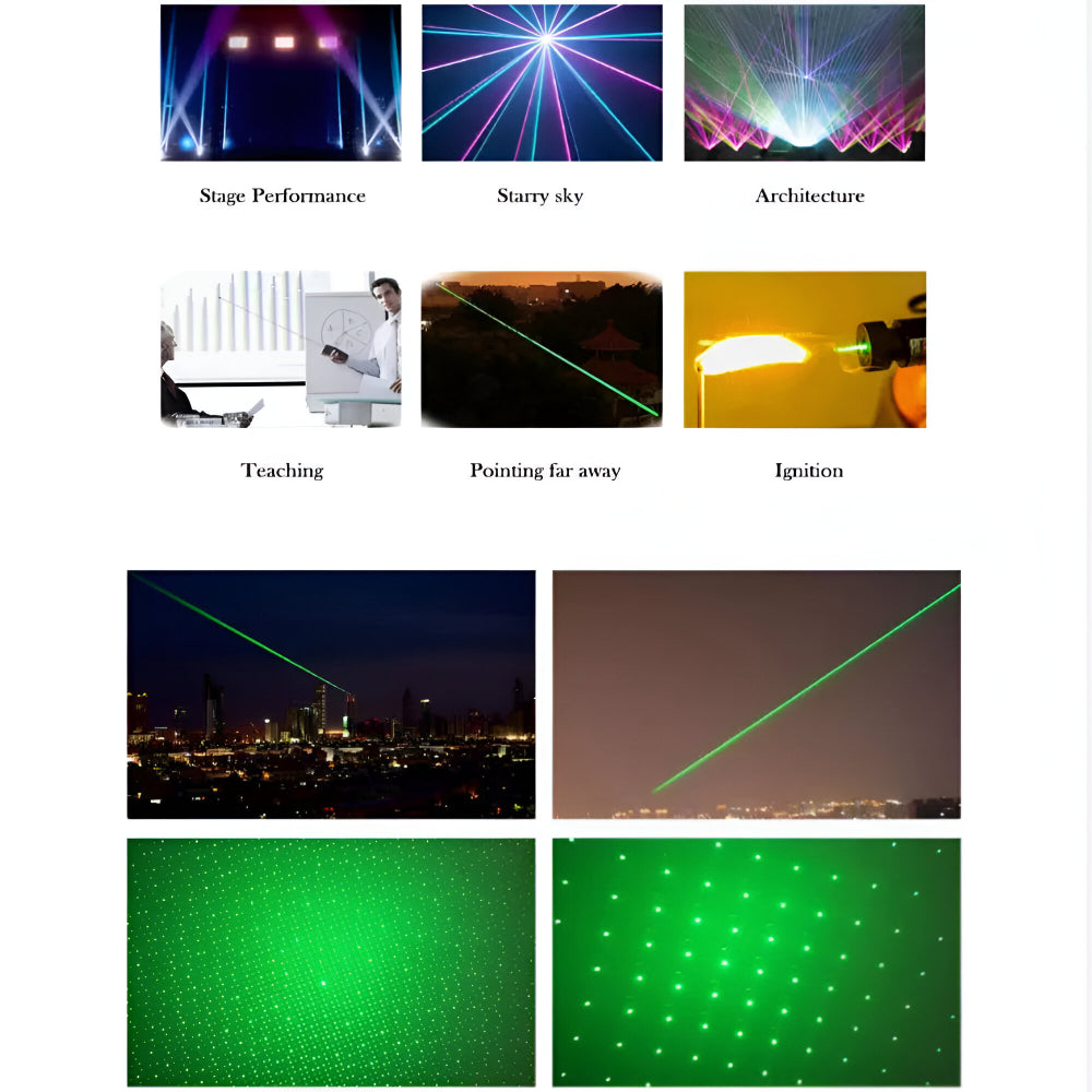 Green Laser Pointer with Rechargeable Battery and Long Range for Presentations 8