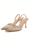 Ingrid Crystal Heels - Dazzling High Heel Shoes with Double Straps for Women 0