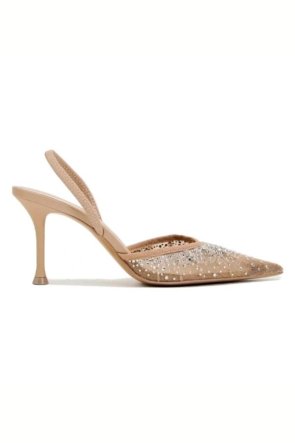Ingrid Crystal Heels - Dazzling High Heel Shoes with Double Straps for Women 1