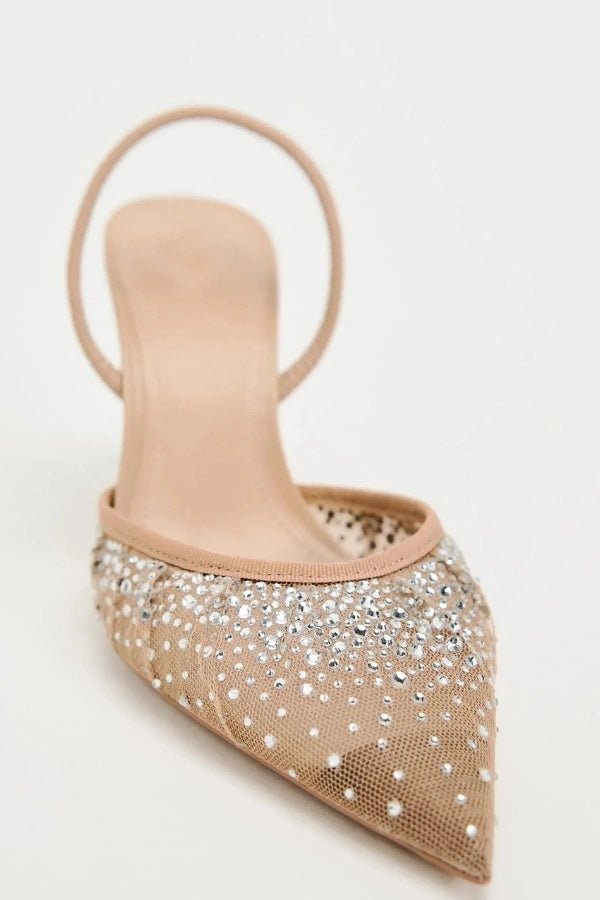 Ingrid Crystal Heels - Dazzling High Heel Shoes with Double Straps for Women 3