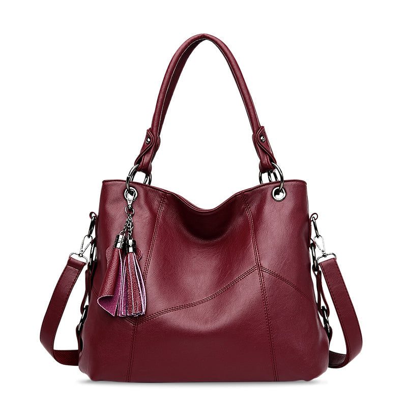 Jessica - Stylish Black Vegan Leather Handbag & Crossbody Bag 0
