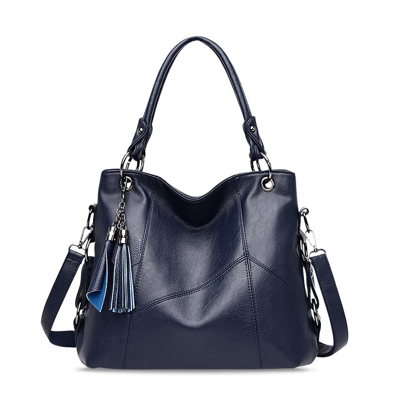 Jessica - Stylish Black Vegan Leather Handbag & Crossbody Bag 2