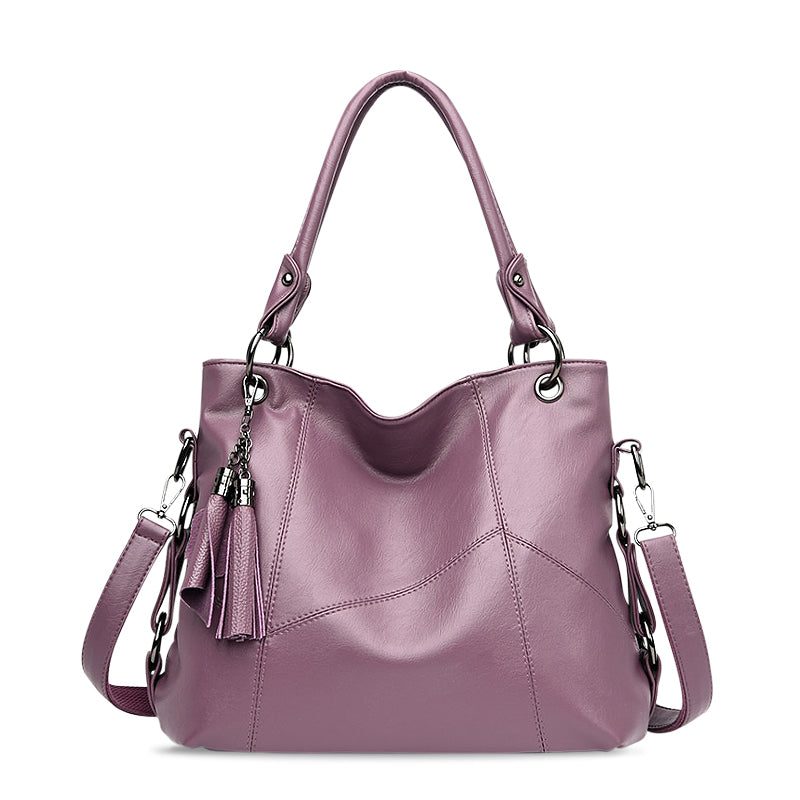Jessica - Stylish Black Vegan Leather Handbag & Crossbody Bag 3