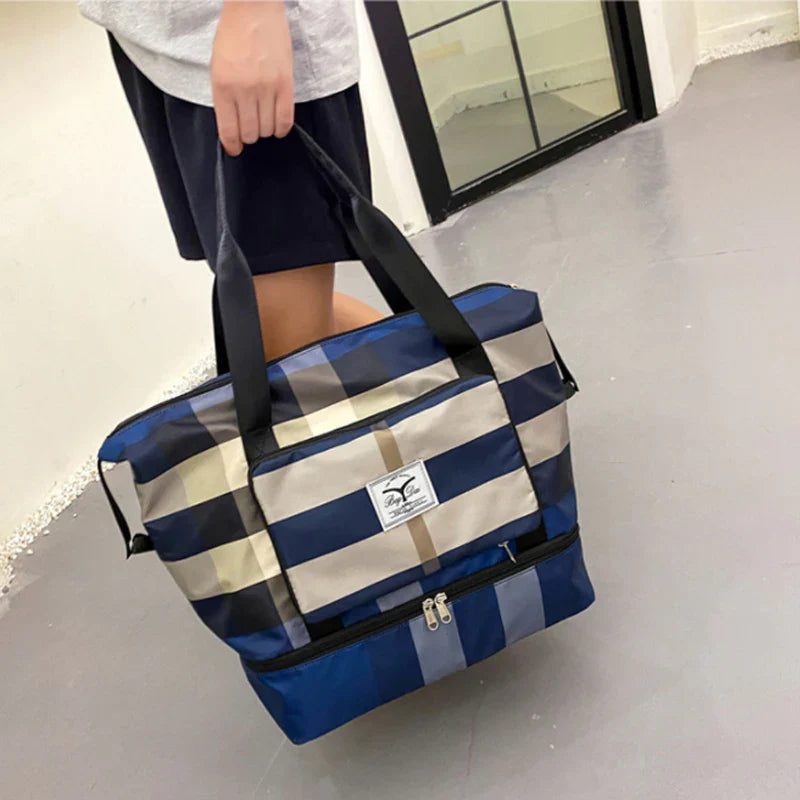 Large Capacity Expandable Travel Bag with Wet/Dry Compartments 5