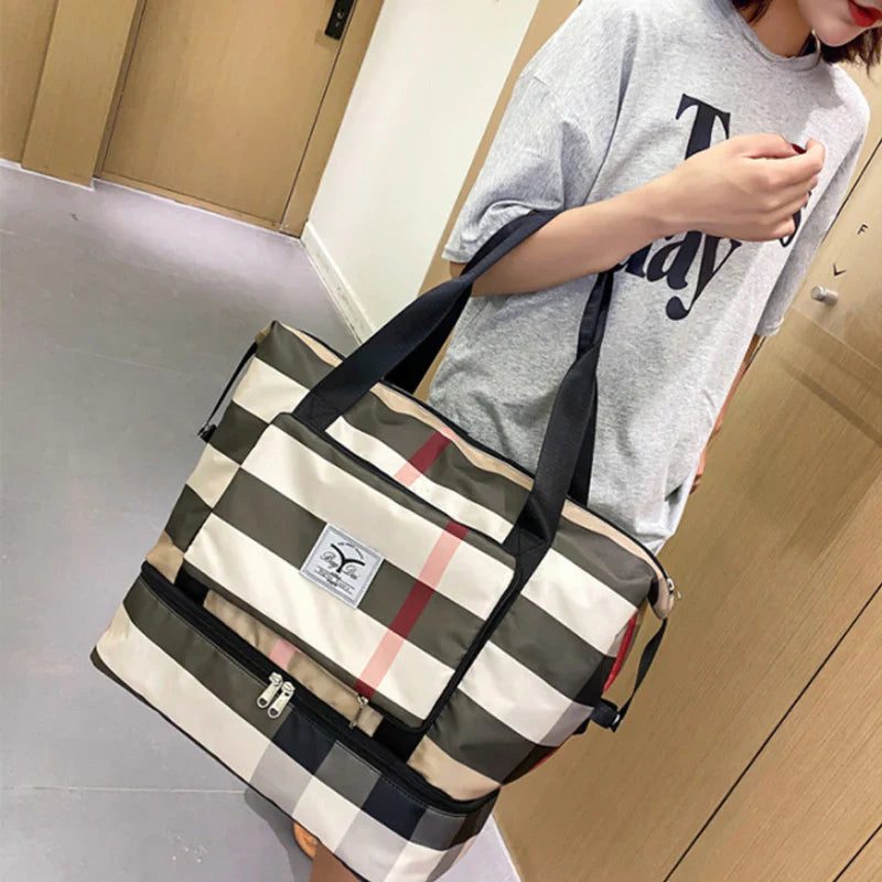 Large Capacity Expandable Travel Bag with Wet/Dry Compartments 7