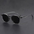 Men's Round Sunglasses in Tortoiseshell Polycarbonate for Daily Wear 0