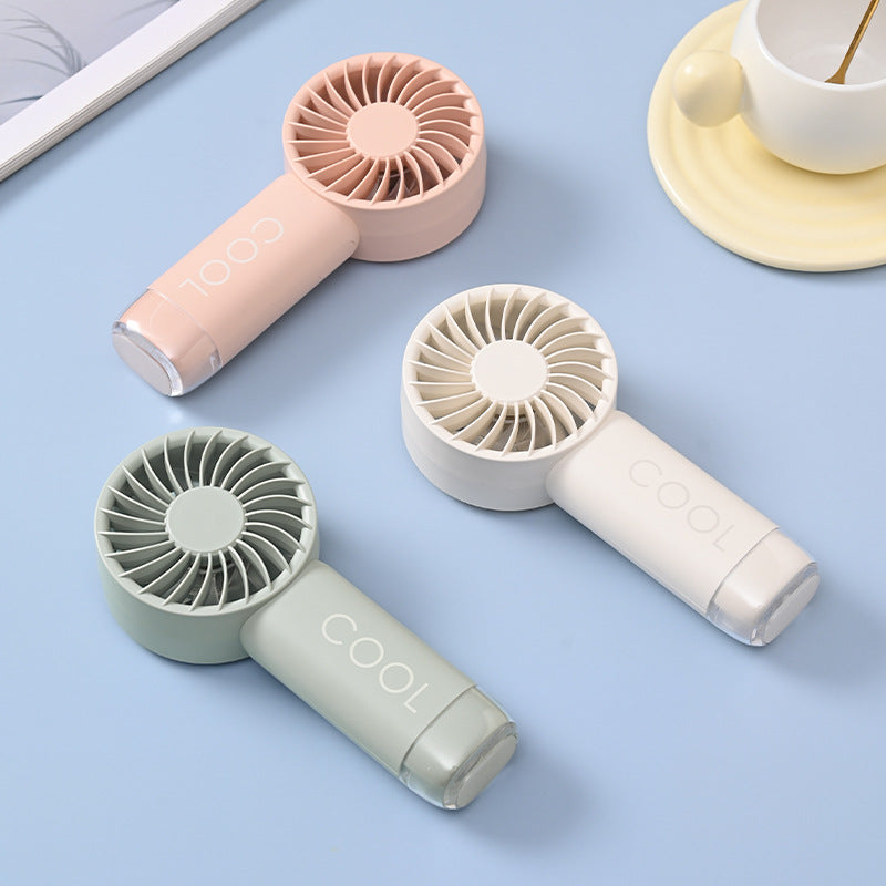 Mini Handheld Fan in Plastic with Rechargeable Battery for Travel 1